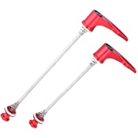 Alomejor Brochetas de aleación de Titanio y Pinchos para Bicicletas para Mountain Bike Road Bicycle Quick Release
